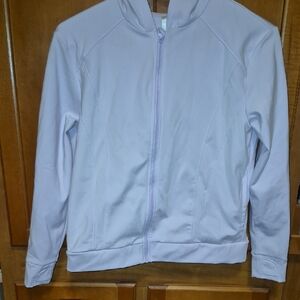 Kids Lavender Full-Zip Hooded Jacket